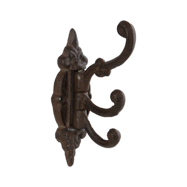 Ciemnobrązowy metalowy haczyk ścienny – Esschert Design-image-1