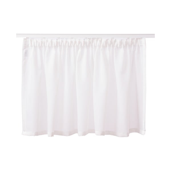 Biała firanka z woalu 150x50 cm Avenue – Mendola Fabrics