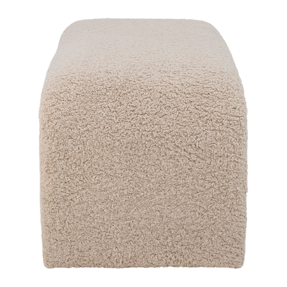 Kremowa  ławka z materiału bouclé Bobbie – Bloomingville (zdjęcie 4)