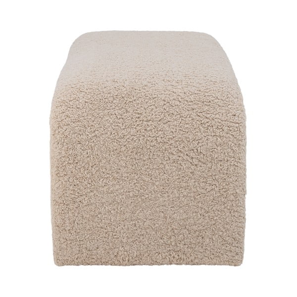 Kremowa  ławka z materiału bouclé Bobbie – Bloomingville-image-4