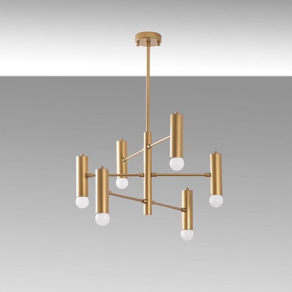 Lampa wisząca w kolorze złota z metalowym kloszem Gharib – Opviq lights (zdjęcie 6)