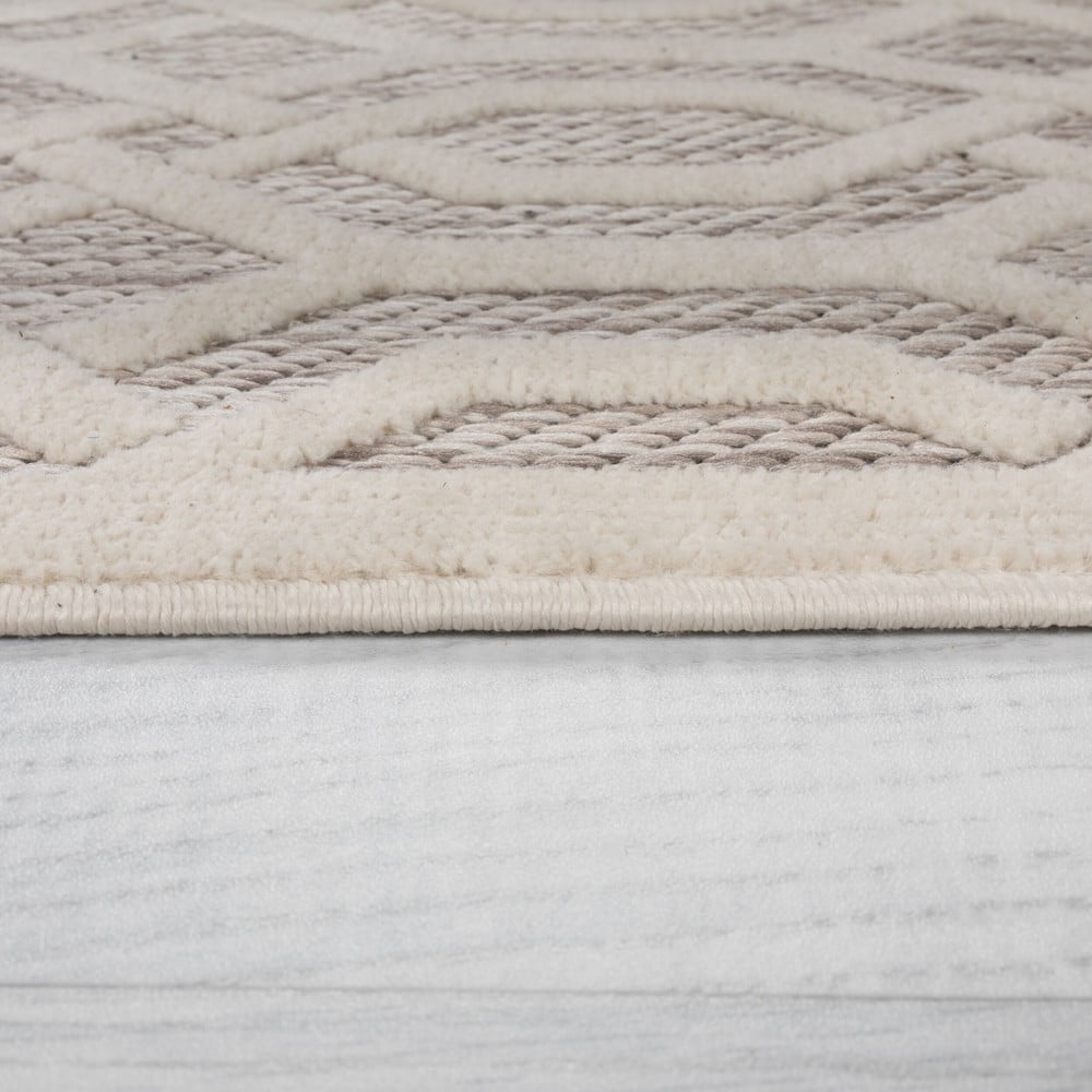 Beżowy okrągły dywan odpowiedni na zewnątrz ø 160 cm Mondo – Flair Rugs (zdjęcie 4)