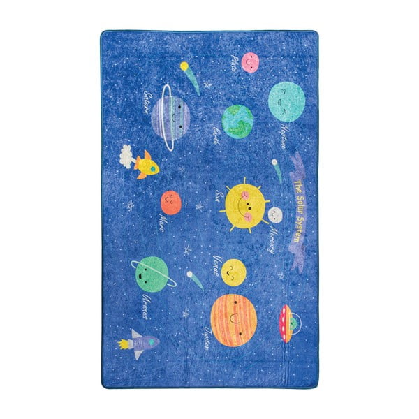 Niebieski dywan dla dzieci Space, 140x190 cm