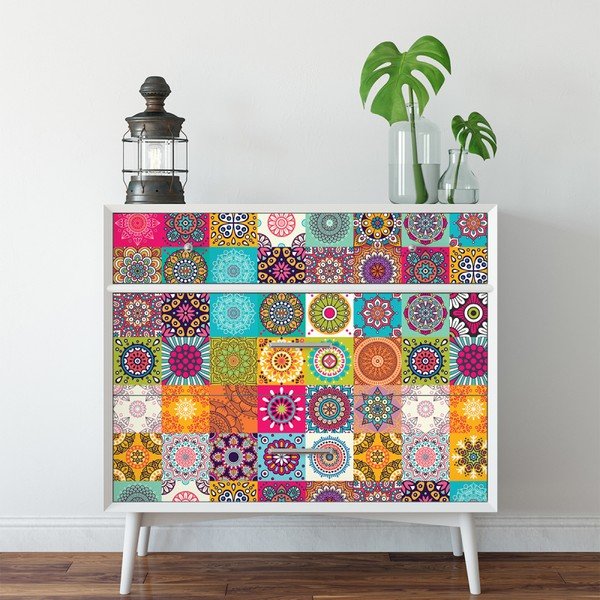 Zestaw 30 naklejek na meble Ambiance Tiles Stickers For Furniture Lopez, 20x20 cm-image-1