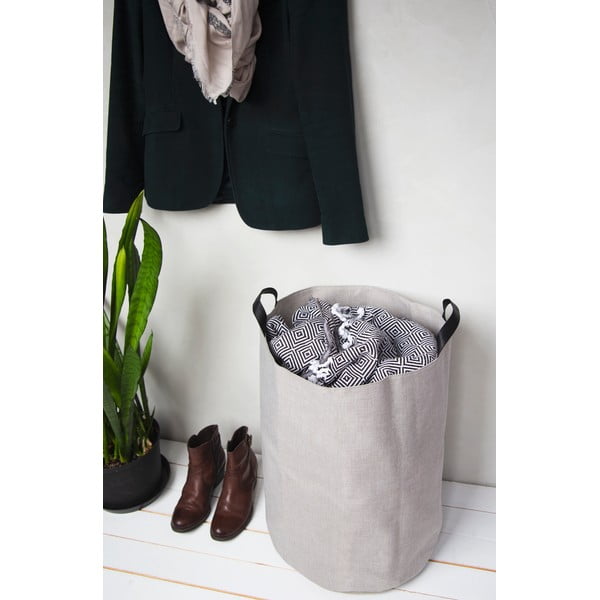 Beżowy kosz na pranie Bigso Box of Sweden Bin, 69 l-image-1