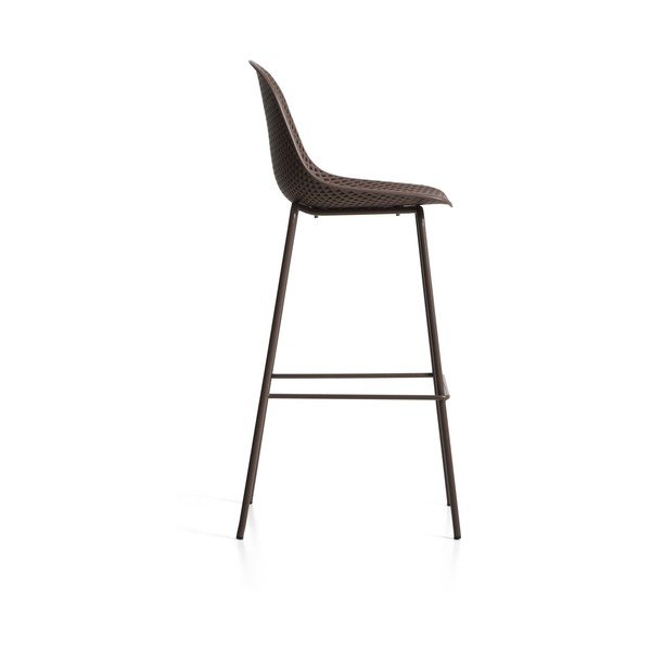 Brązowy metalowy/plastikowy hoker ogrodowy Quinby – Kave Home-image-4