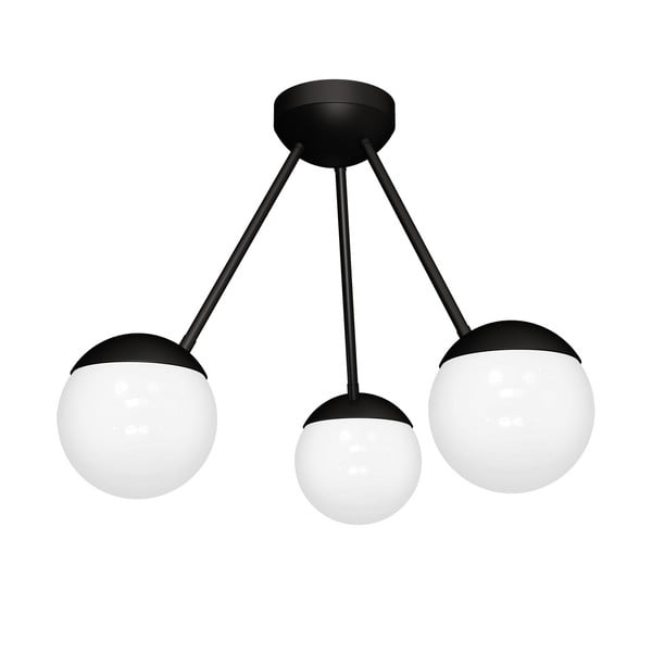 Czarna lampa sufitowa Sphere Trio Bulb