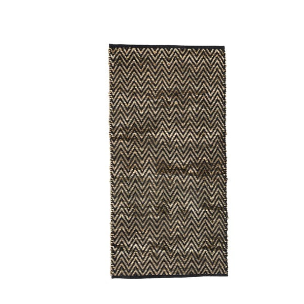 Dywan z morskiej trawy i bawełny Simla ZigZag, 170x130 cm