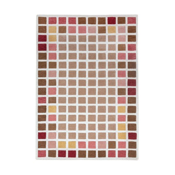 Różowy wełniany dywan tkany ręcznie 160x230 cm Renga Wool – Flair Rugs