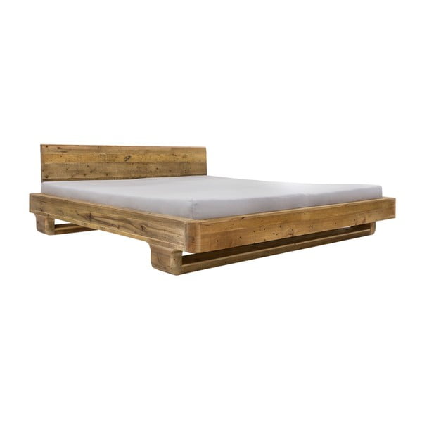 Łóżko dwuosobowe z drewna sosnowegoWoodking June, 180x200 cm