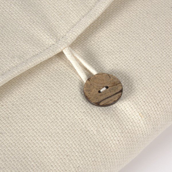 Biała podróżna podkładka do przewijania z bawełny organicznej Kave Home Jeila-image-4