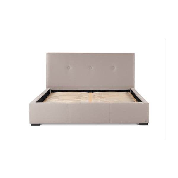 Pudroworóżowe łóżko ze schowkiem Guy Laroche Home Serenity, 140x200 cm