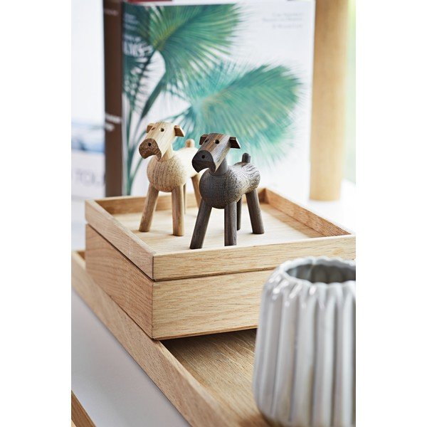 Figurka z litego drewna dębowego Kay Bojesen Denmark Tim Smoked-image-3