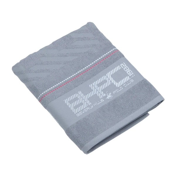 Ręcznik bawełniany BHPC 80x150 cm, pastelowy szary