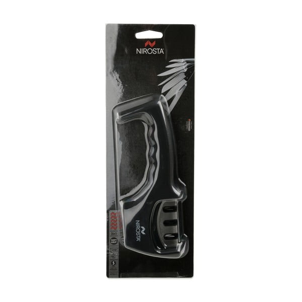 Czarny 3-fazowa ostrzałka do noży Nirosta Sharpen-image-3