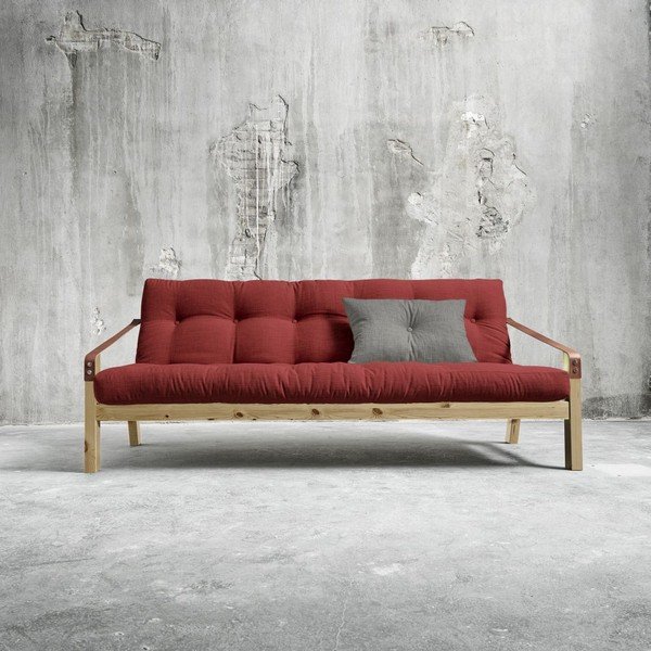 Sofa rozkładana Karup Poetry Natural/Passion Red/Granite Grey-image-1