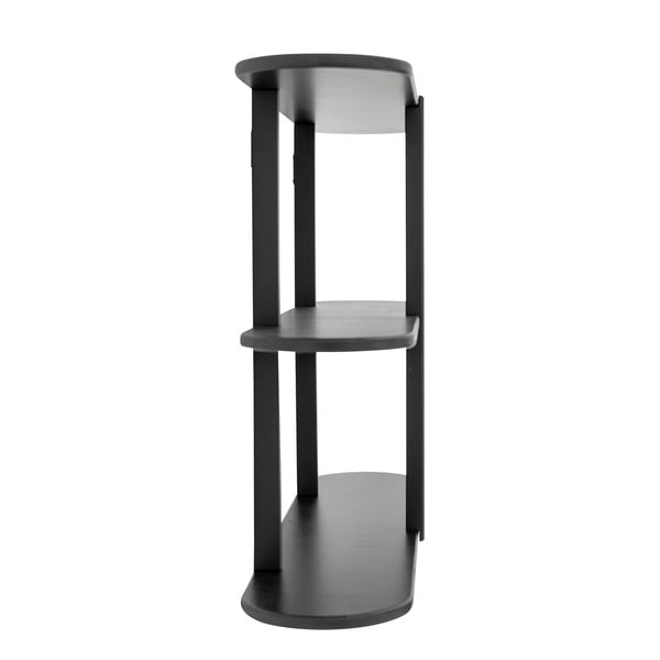 Czarna wielopoziomowa półka 80 cm Vicente – Bloomingville-image-3