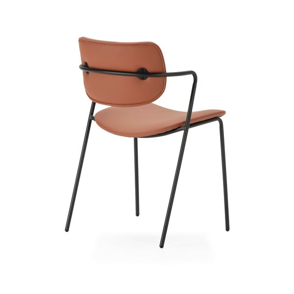 Ceglaste krzesła zestaw 2 szt. Maika – Marckeric-image-3