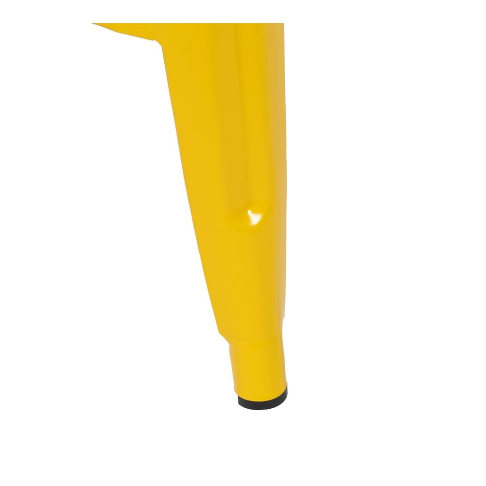 Żółte metalowe hokery zestaw 2 szt. (wysokość siedziska 61 cm) – Ixia (zdjęcie 3)