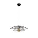 Czarna lampa wisząca z metalowym kloszem ø 50 cm Farac – Opviq lights