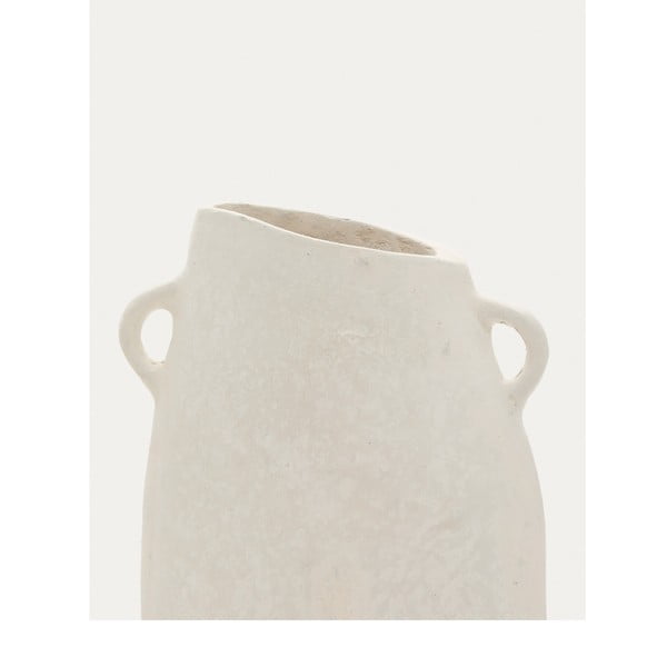 Kremowy ręcznie wykonany wazon (wysokość 27 cm) Neti – Kave Home-image-1