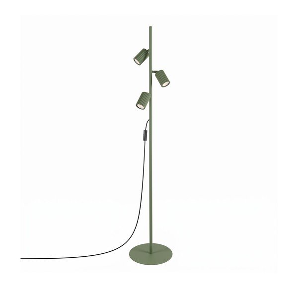 Zielona aluminiowa lampa stojąca z elastyczną konstrukcją (wysokość 155 cm) Gleam – Sollux