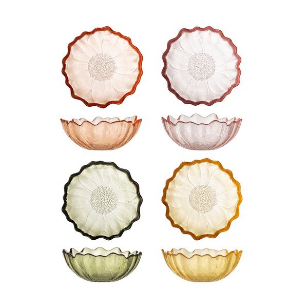 Szklane miski zestaw 4 szt. do lodów 120 ml Kana – Bloomingville