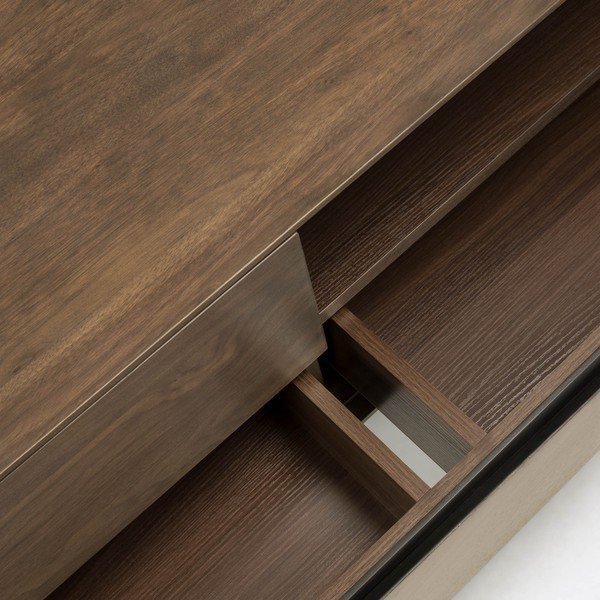 Szafka pod TV w dekorze drewna orzecha Kave Home Cutt-image-1