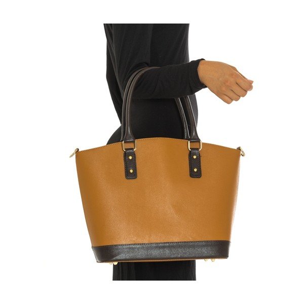 Koniakowo-brązowa skórzana torebka Isabella Rhea no. 464-image-2