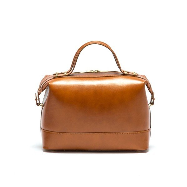 Torebka skórzana Anna Luchini 355L Cognac-image-2