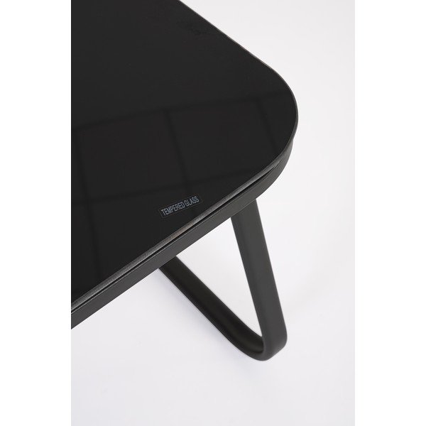 Antracytowy stalowy zestaw mebli ogrodowych dla 4 osób Gonzalo – Bizzotto-image-3