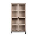 Naturalna witryna z litego drewna dębowego 95x195 cm Everett – Rowico