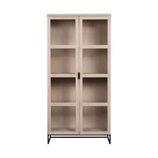 Naturalna witryna z litego drewna dębowego 95x195 cm Everett - Rowico