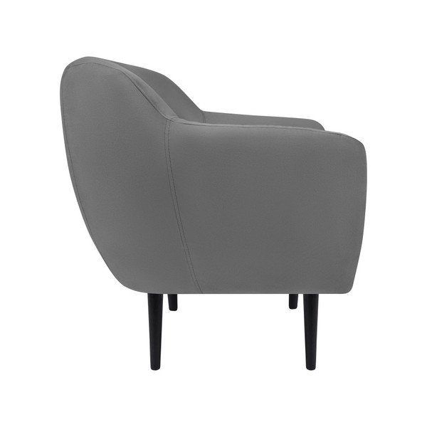 Szary fotel z czarnymi nogami Mazzini Sofas Toscane-image-2