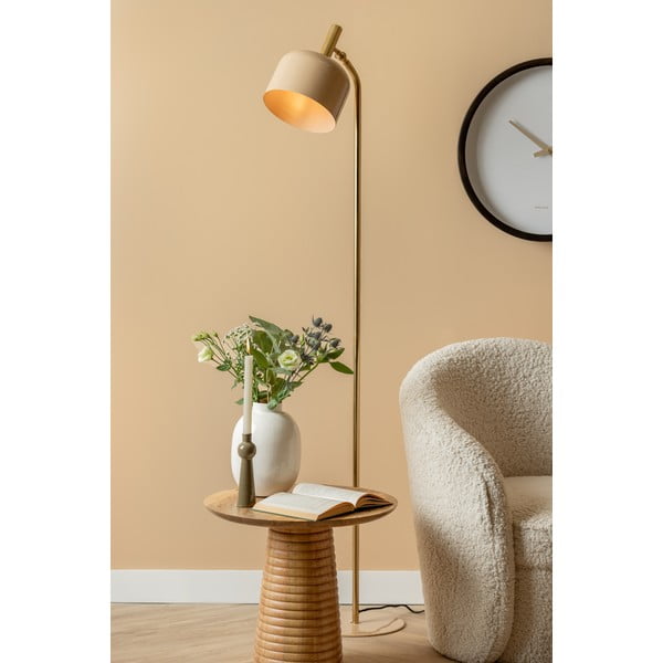 Jasnobrązowa lampa stojąca z metalowym kloszem (wysokość 164 cm) Smart – Leitmotiv-image-1