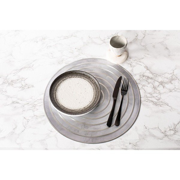 Mata stołowa w kolorze srebra Tiseco Home Studio, ⌀ 39,5 cm-image-1