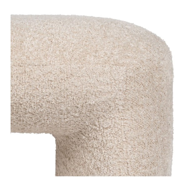 Beżowy puf z materiału bouclé Suave – Ixia-image-4