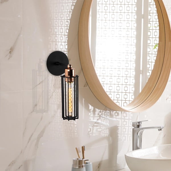 Czarny kinkiet ø 8 cm Likya – Opviq lights-image-1