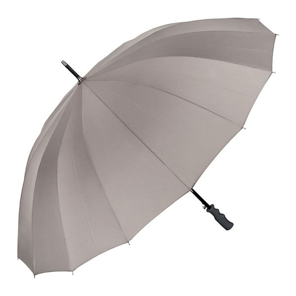 Szary składany parasol Von Lilienfeld Cleo XXL, ø 120 cm