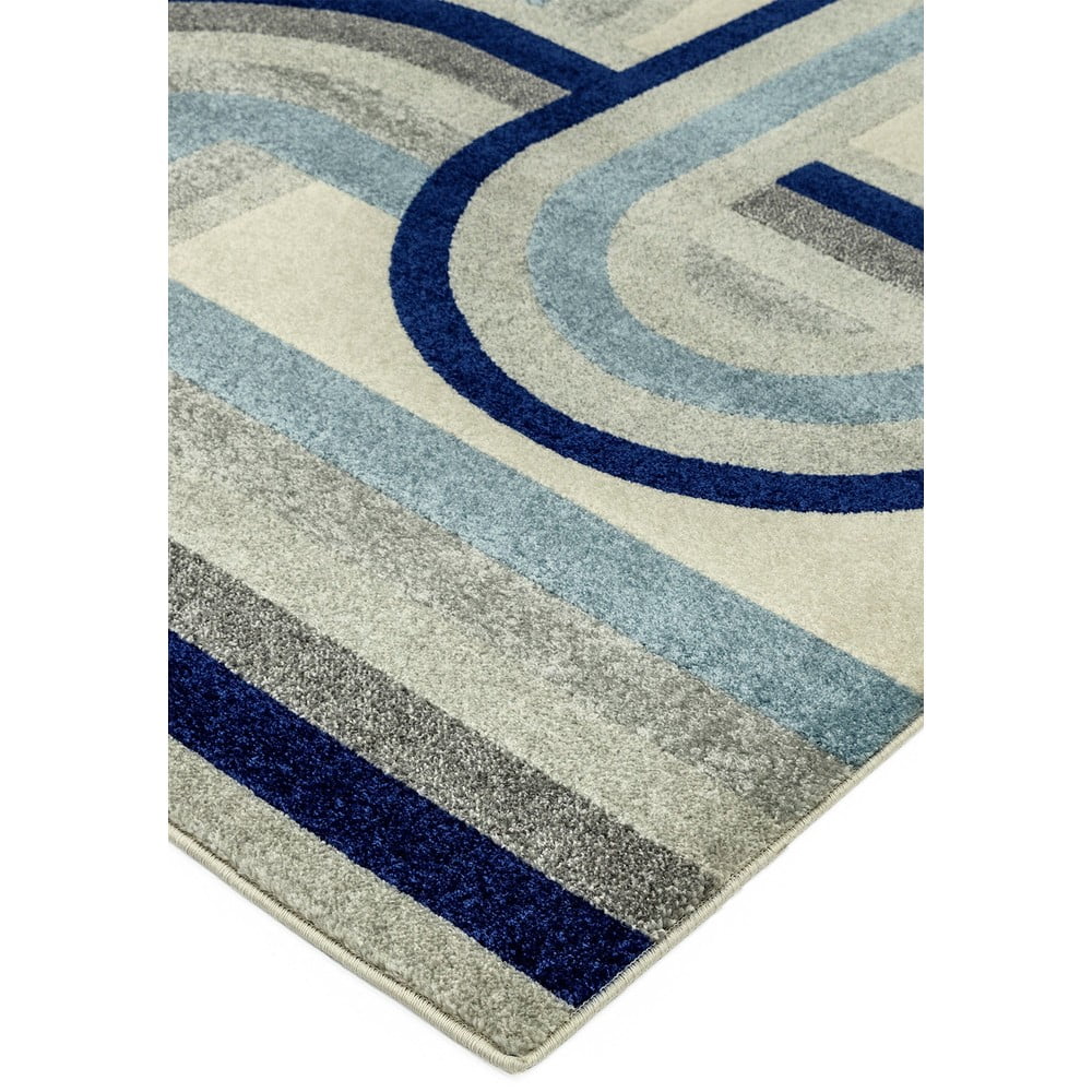 Szaroniebieski dywan 80x150 cm Nova Retro Blue – Asiatic Carpets (zdjęcie 6)