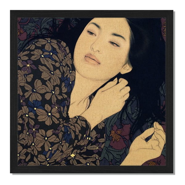 Obraz w ramie Liv Corday Asian Sachiko, 40x40 cm