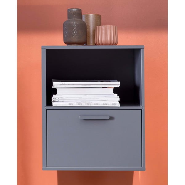 Szara ścienna szafka nocna Keep by Hammel-image-1