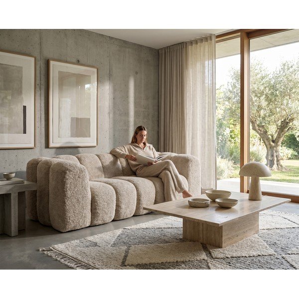 Beżowa sofa 214 cm Gajos – Marckeric-image-1