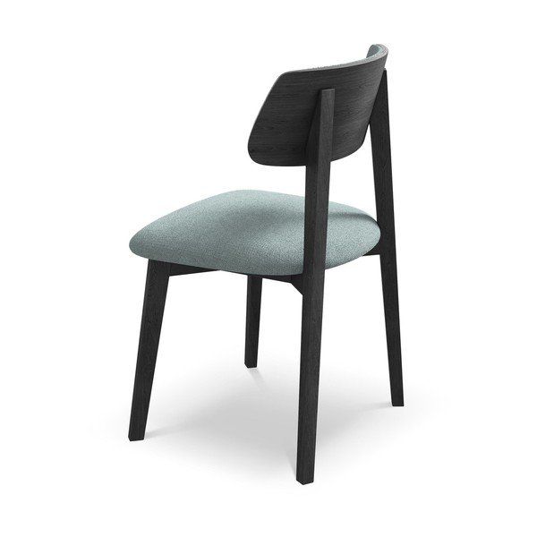 Niebieskie krzesło z litego drewna Niu – Makamii-image-3