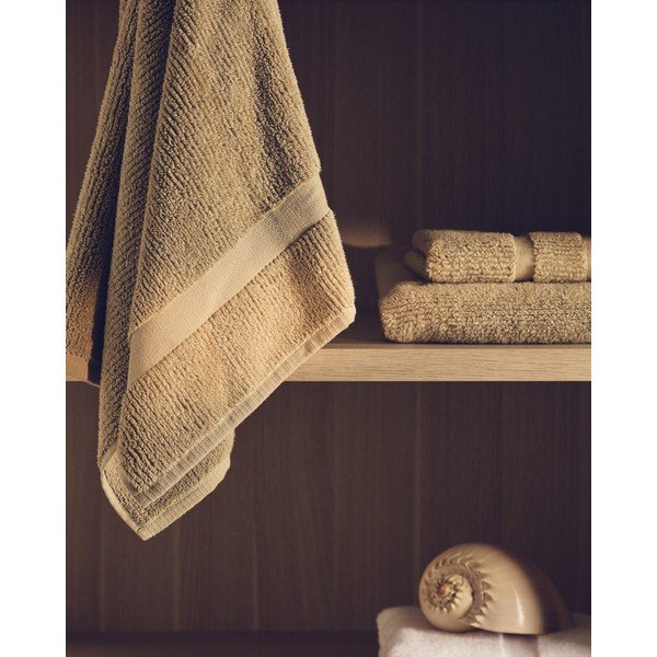 Zielony bawełniany ręcznik frotte 50x90 cm Olvira – Kave Home-image-2