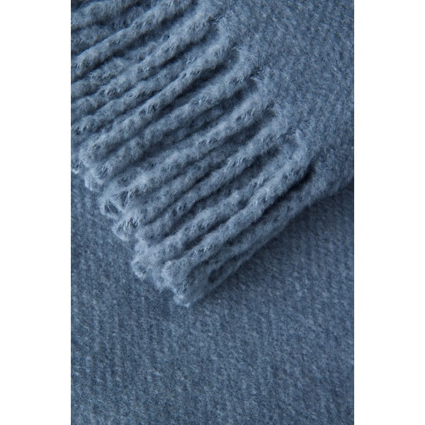 Niebieskoszary pled z domieszką bawełny Euromant Basics, 140x180 cm-image-2