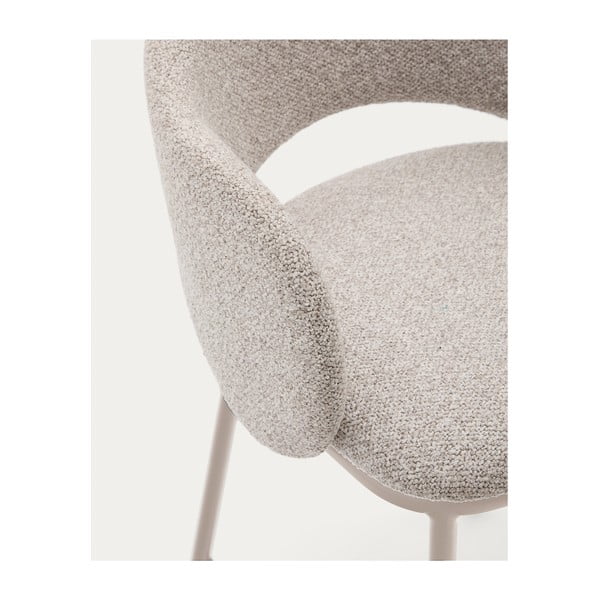 Hoker w kolorze kości słoniowej (wysokość siedziska 65 cm) Maina – Kave Home-image-3