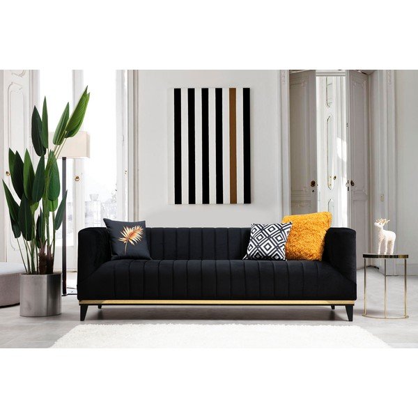 Czarna sofa 222 cm Bellino – Artie-image-2