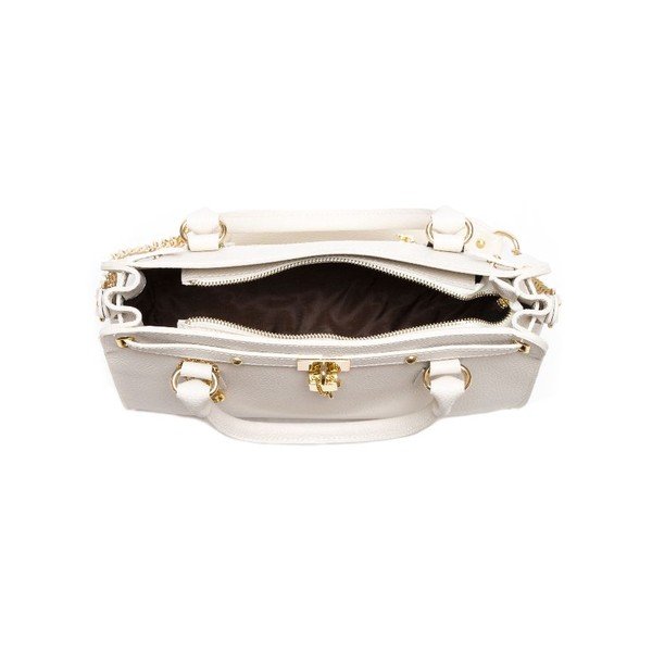 Skórzana torebka Roberta M 199 Beige-image-3