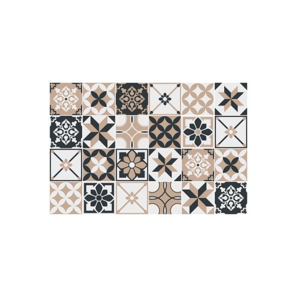 Zestaw 30 naklejek ściennych Ambiance Azulejos Aldonio, 15x15 cm-image-2